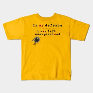 Unsupervised - In My Defence Kids T-Shirt